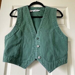 Vintage America Green Vest